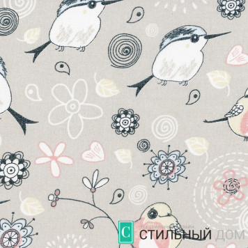 Ткань для рулонных штор Птички 2406