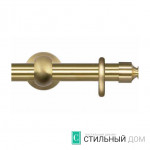 Труба гладкая (сталь+латунь) D20 золото матовое