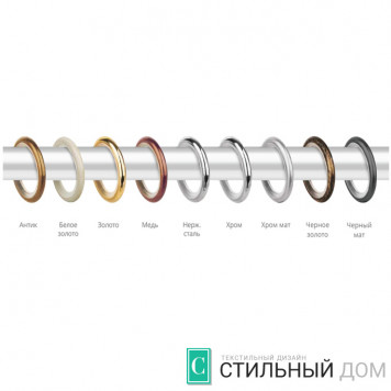 Кольцо круглое с пластиком D16 мм-1