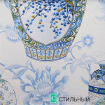 Ткань Г- IMPERIAL GARDEN CHINA BLUE