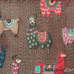 Ткань Г- LAMA BROWN